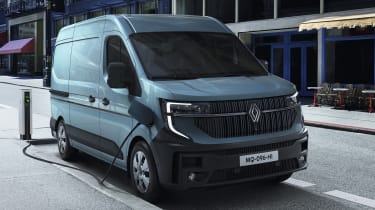 Renault Master parked up and charging